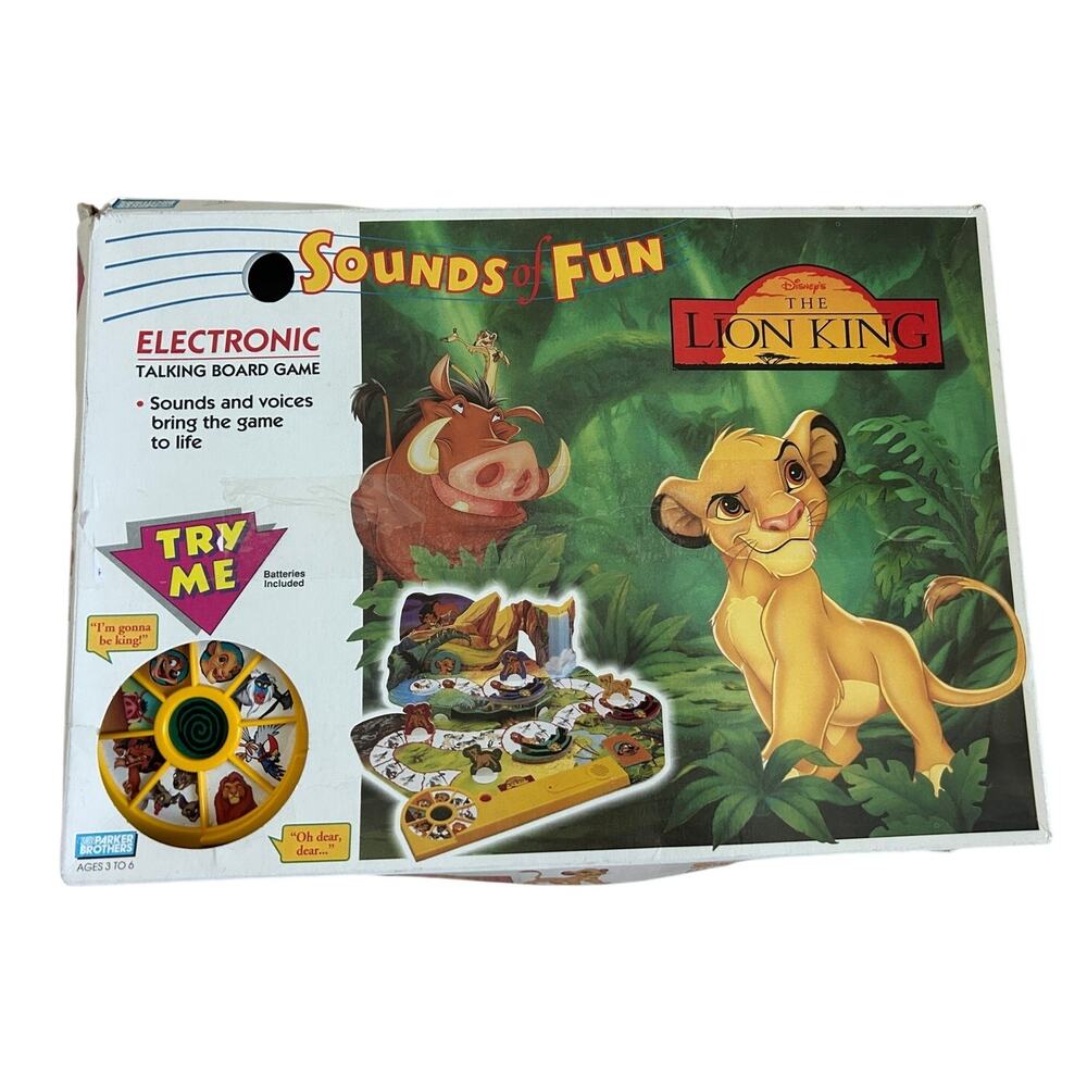 Disney The Lion King Vintage Board Game 1994 Sounds Of Fun - Games - Lion King
